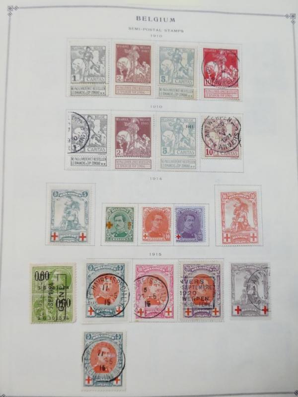 EDW1949SELL : BELGIUM Very clean Mint & Used collection on album pages Cat $2355