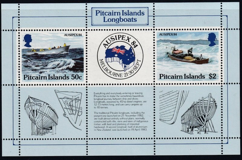 Sc# 248 Pitcairn Island 1984 AUSIPEX '84 S/S souvenir sheet MNH CV $2.40