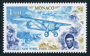 Monaco 1062,MNH.Michel 1268. Transatlantic flight-Charles Lindbergh,50,1977.