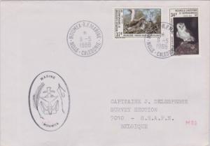 New Caledonia 37F and 34F Birds of Prey 1988 Noumea-R.P. Marine, Nelle-Calded...