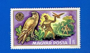 HUNGARY SCOTT#2069 1971 1f FALCON HUNTING - MNH