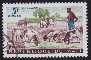 Mali - 1961 - Scott #21 - used - Sheep