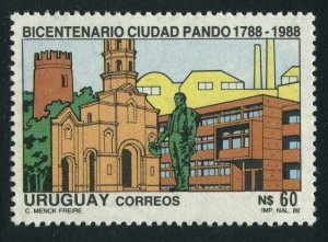 Uruguay 1295, MNH. Michel 1840. City of Pando, bicentennial, 1989.