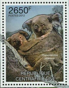 Deforestation & Koalas Stamp Phascolarctos Cinereus S/S MNH #3641 / Bl.943 