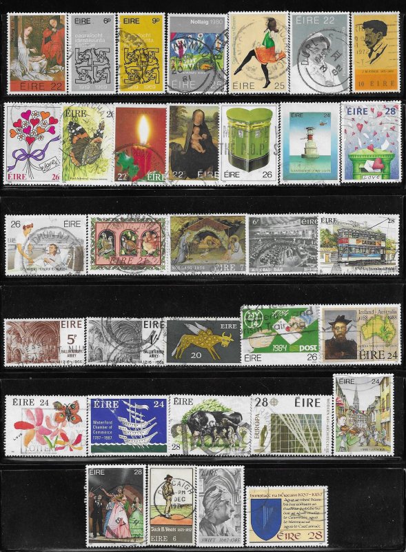 12336  Ireland 33 diff. stamps - good starter collection