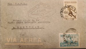 MI) 1946, ARGENTINA, VIA F.A.M.A, AEROPOSTAL, AIR MAIL, FROM BUENOS AIRES TO POR