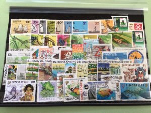 Singapore 1980 to 1995 used  stamps Ref A9046