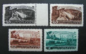 Russia 1948 #1280-1283 MNH OG Russian Five Year Plan Oil & Mining Set $210.00!!