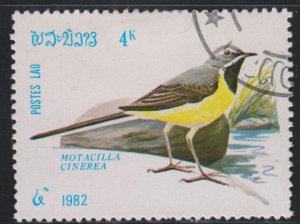 Laos 377 Motacilla Cinerea 1982