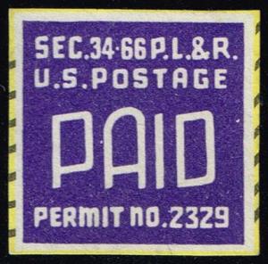 Postage Paid Permit Cut Square