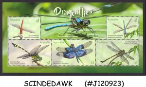 AUSTRALIA - 2017 DRAGONFLIES / INSECTS - MIN. SHEET MINT NH