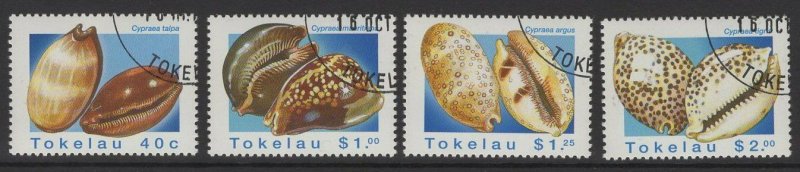 TOKELAU ISLANDS SG250/3 1996 SHELLS FINE USED