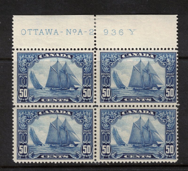 Canada #158 Mint Fine Plate #2 Upper Block
