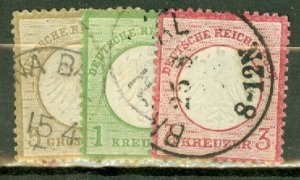 KH: Germany 1-7, 9, 3a used CV $379; scan shows only a few