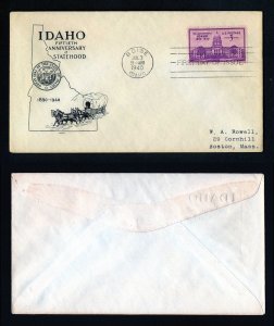 # 896 First Day Cover addressed with A. P. L.  cachet dated 7-3-1940