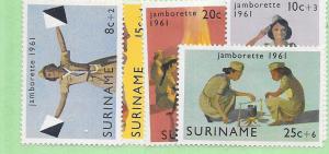 Surinam #B80-B84  Girl Scouts set complete (MH) CV $1.80