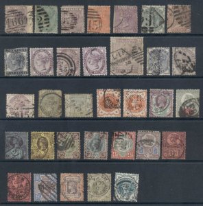 GB 1856 on QV surface printed Asst, Condition from Spacefiller to sound