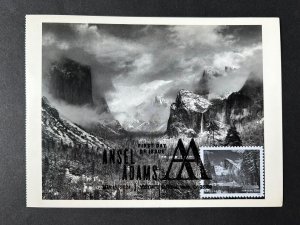 Ansel Adams 2024 FDC Maxicard Maximum Postcard Clearing Winter Storm Yosemite CA