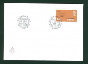 Sweden.  FDC 1975  Postal Giro 50 Year.  Engraver Cz. Slania