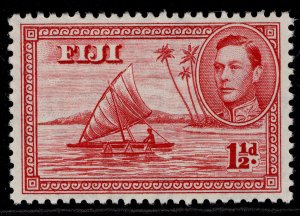 FIJI GVI SG252c, 1½d deep carmine, NH MINT.