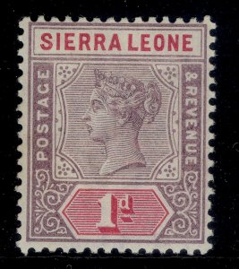 SIERRA LEONE QV SG42, 1d dull mauve and carmine, M MINT.