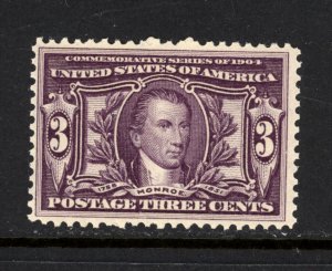 SCOTT 325 1904 3 CENT LOUISIANA PURCHASE EXPOSITION ISSUE MNH OG F-VF CAT $105!