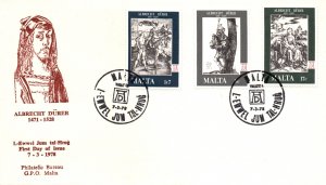 Malta 544-546 U/A FDC