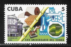 Cuba 3027 25th Sugar Cane Institute single MNH