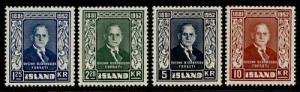 Iceland 274-7 MNH Sveinn Bjornsson, 1st President