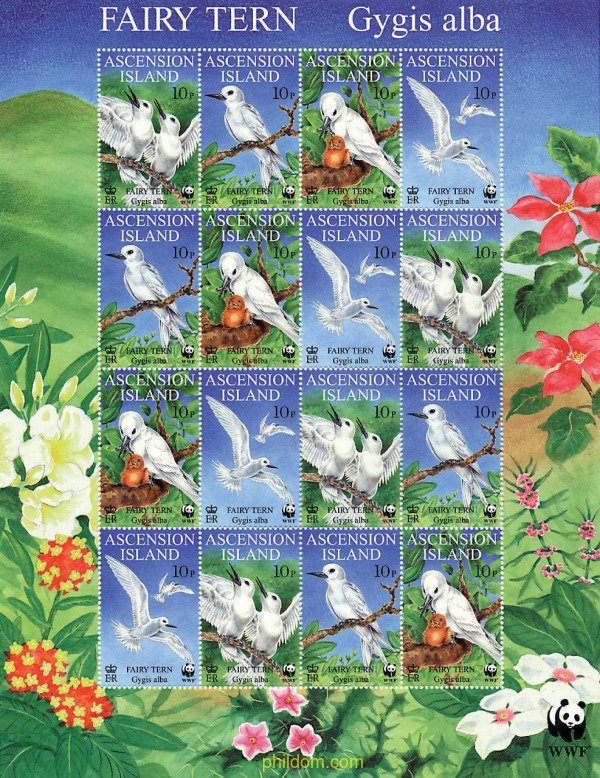12694 MNH ASCENSION 1999 CHARRAN BLANCO