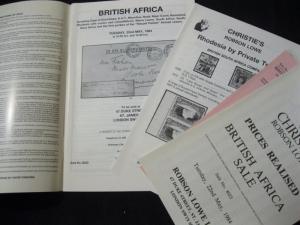 CHRISTIES LOWE AUCTION CATALOGUE 1984 BRITISH AFRICA