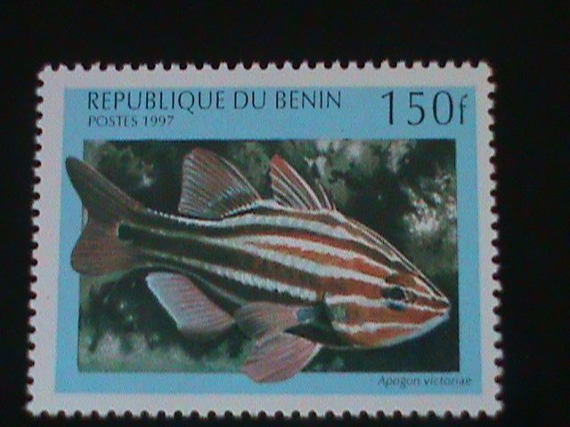 ​BENIN-1997-COLORFUL-BEAUTIFUL-LOVELY FISHES-MNH -VF-LAST ONE-HARD TO FIND
