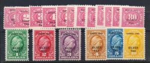 UNITED STATES RG1-23 MINT LH, COMPLETE SCARCE SET SILVER TAX