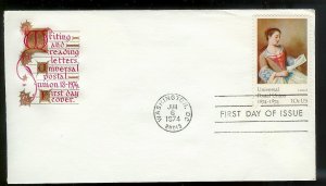 UNITED STATES FDC 10¢ Universal Postal Union 1974 Farnam