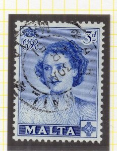 Malta 1949 Early Issue Fine Used 3d. NW-200462 