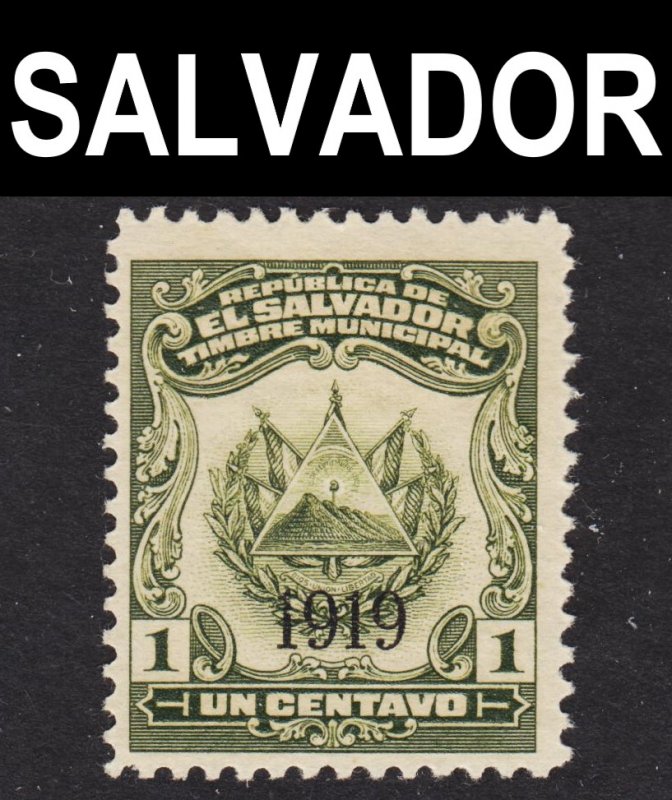 El Salvador Scott 468 MISSING OVERPRINT ERROR  F+ mint OG HR.