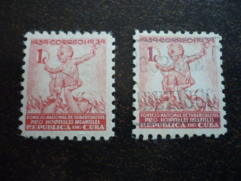 Stamps - Cuba - Scott# RA2 - Mint Hinged & Used Set of 2 Stamps