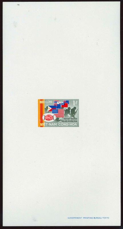 South Vietnam - 1968 - SC327 - 330 - Vietnam's Allies - Deluxe Sheets - RARE!!!