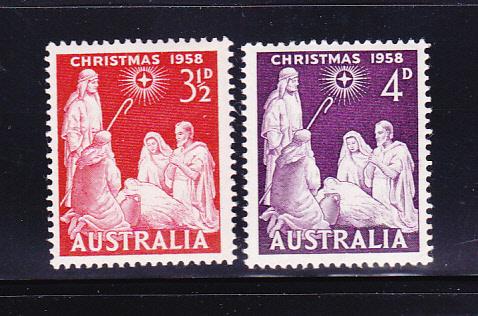 Australia 312-313 Set MNH Christmas, Nativity (A)