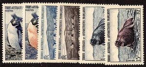 FSA SC #2-7 MNH 1956 Penguins, New Amsterdam, Seals CV $28.70