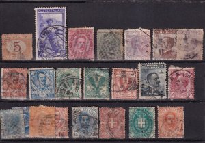 SA29b Italy early and various selection of used stamps