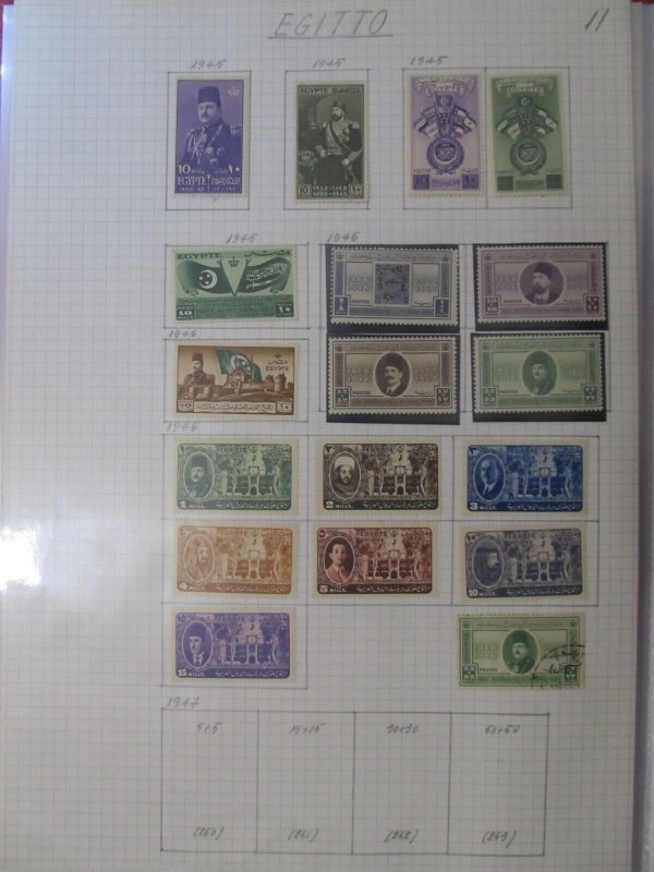 Egypt Stamps 1945-1946 MNH**MH* and Used LR105P11-