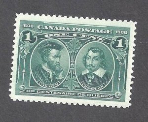 Canada # 97 MINT NH 1908 1c QUEBEC TERCENTENARY BS27153