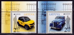 Lithuania 997-998 MNH - Europa 2013 - Postal Cars (2013)