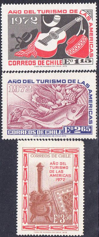 Chile #430-432  MNH