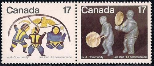 Canada #837-38 17 cent Inuit Community mint OG NH XF