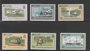 BELIZE #410-415 1979 UPU CENTENARY MINT VF NH O.G