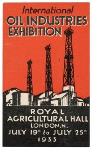 (I.B) Cinderella Collection : Oil Industries Exhibition (London 1933)