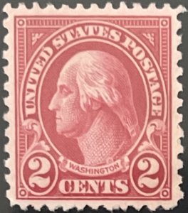 Scott #634 1926 2¢ Washington rotary perf. 11 x 10.5 unused no gum VF/XF cent.