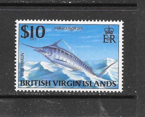 BRITISH VIRGIN ISLANDS - CLEARANCE #861 BLUE MARLIN MNH
